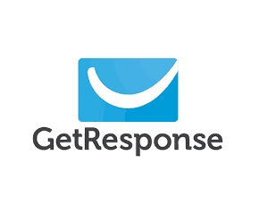GetResponse logo over white background