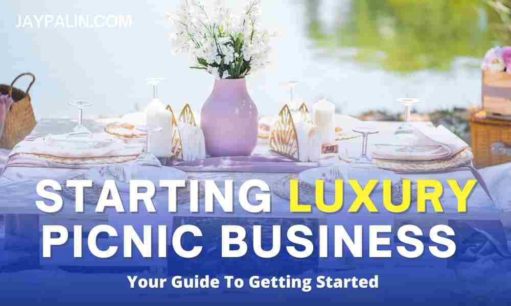 Luxury Picnic material by the water. Luxury picnic business article feature image.